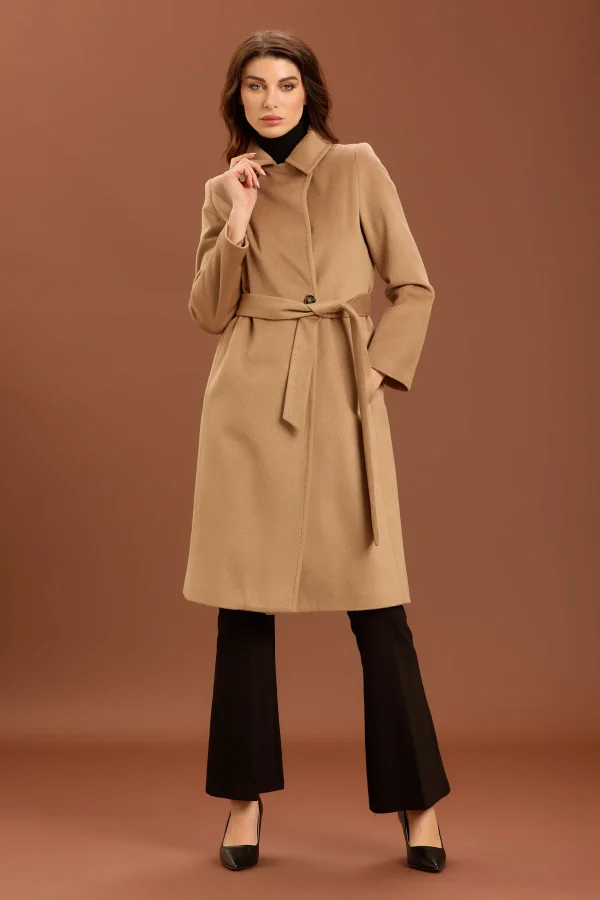 CAPPOTTO CON CINTA DRAP – DT01244