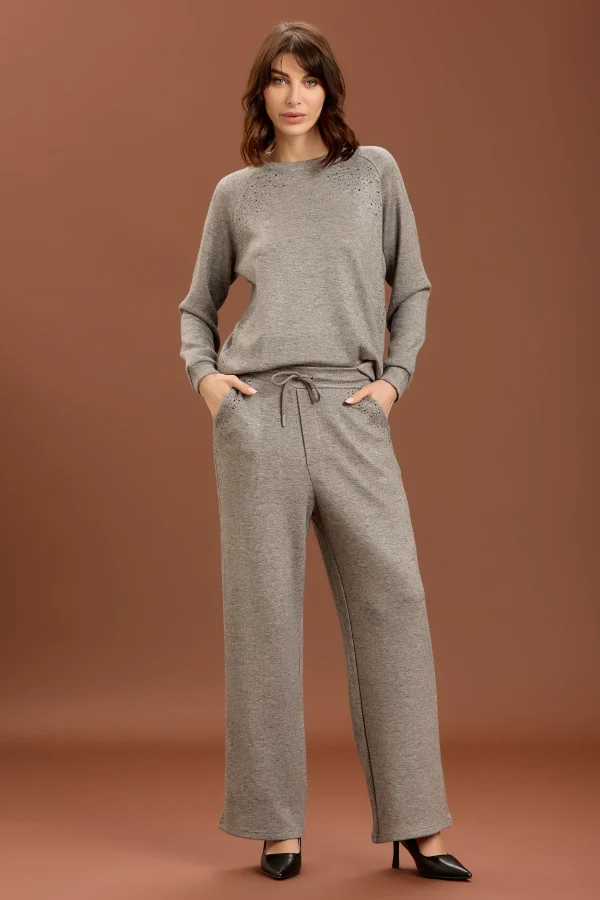 PANTALONE CON APPLICAZIONE JERSEY – DT02051