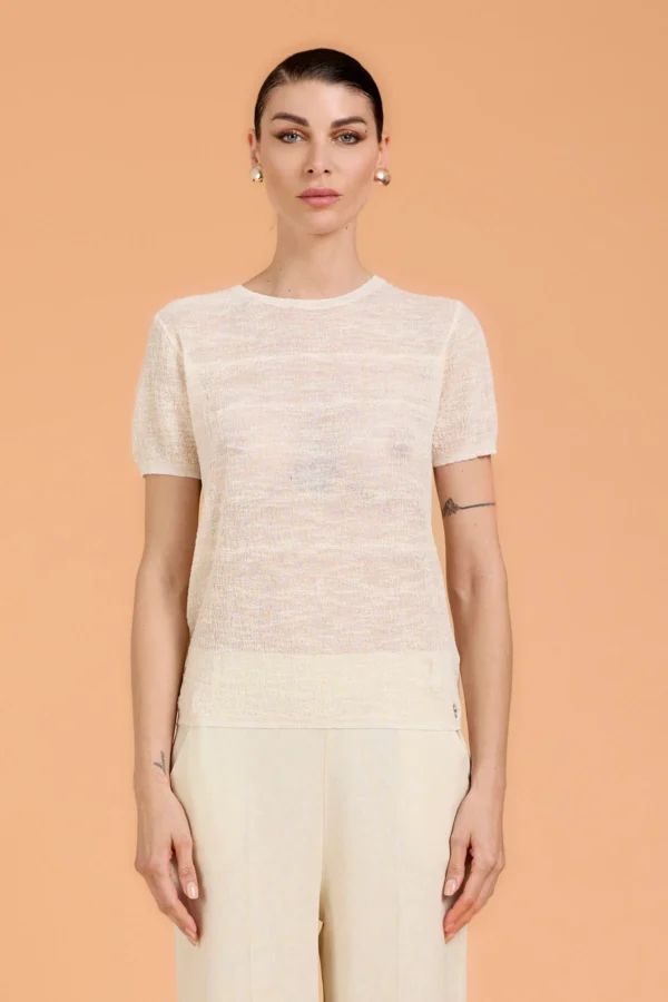 T-SHIRT LAVORAZIONE CREPON – DK04026