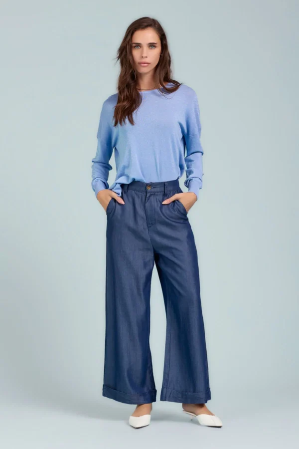 GIROCOLLO MANICA LUNGA LUREX – DK04029