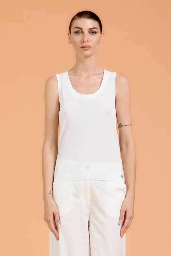 CANOTTA CON RIB PAILLETTES – DK04033