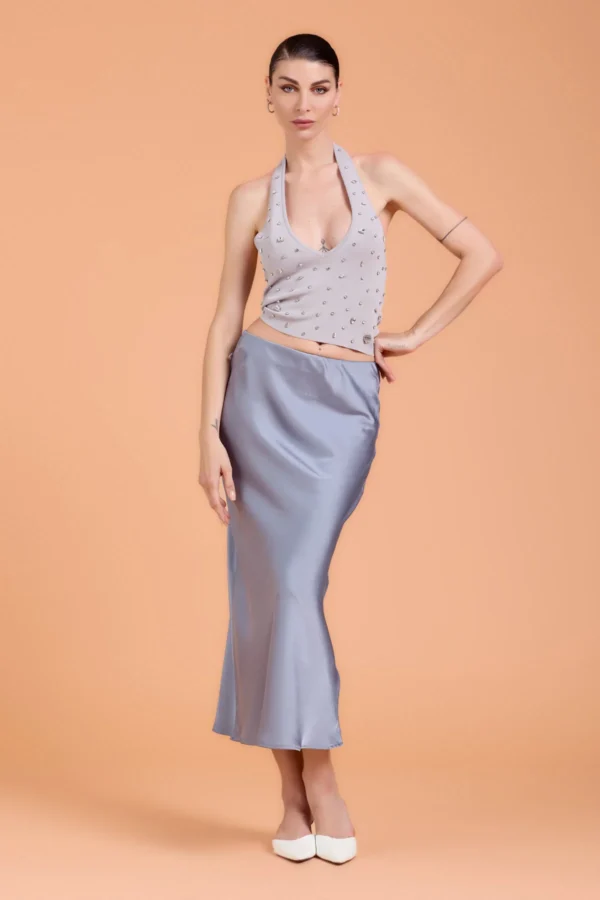 TOP SCOLLO A V CON APPLICAZIONI – DK04035