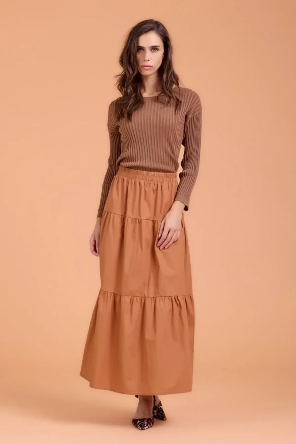 GIROCOLLO MANICA LUNGA COSTINA LUREX – DK04039