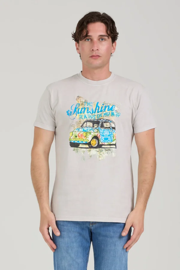 T-SHIRT REGULAR CON STAMPA 500 E SCRITTA – UK00604