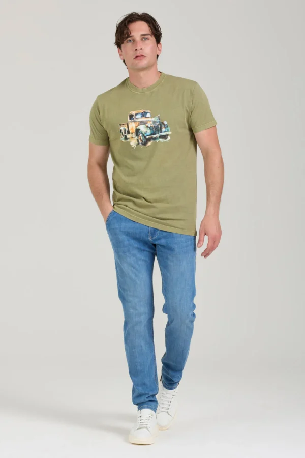 T-SHIRT REGULAR STAMPA OLD TRUCK – UK00606