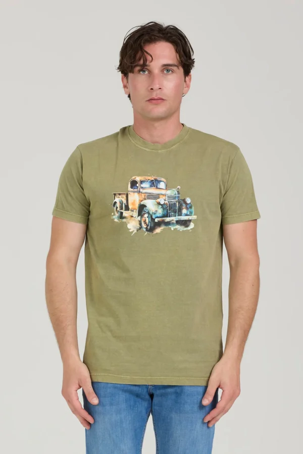 T-SHIRT REGULAR STAMPA OLD TRUCK – UK00606