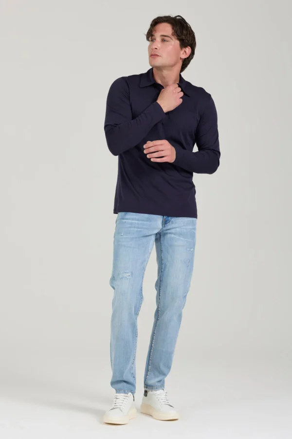 NARDY DENIM LOOSE LAV.CHIARO CON ROTTURE 10,5OZ – UK04004