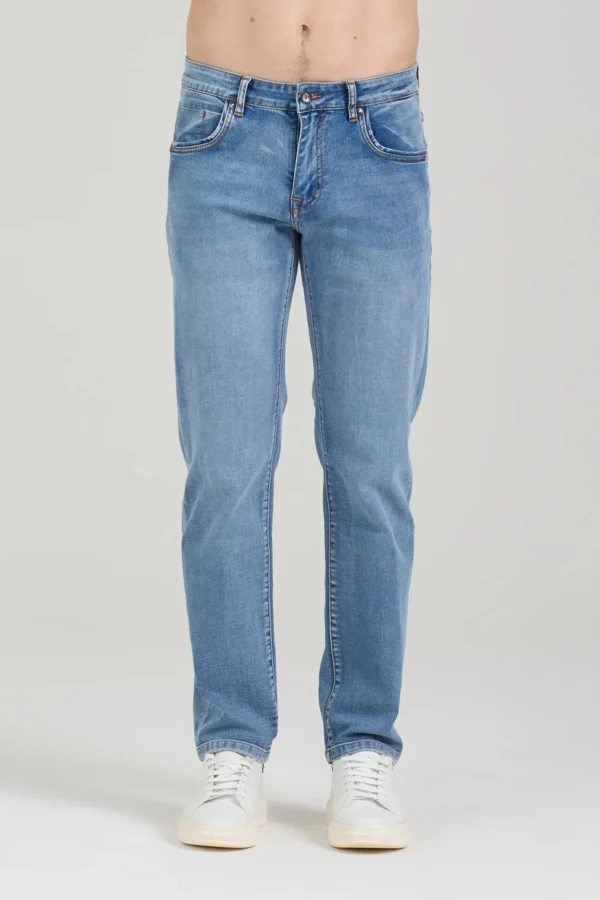 NARDY DENIM LOOSE LAV.MEDIO-CHIARO 10,5OZ – UK04005