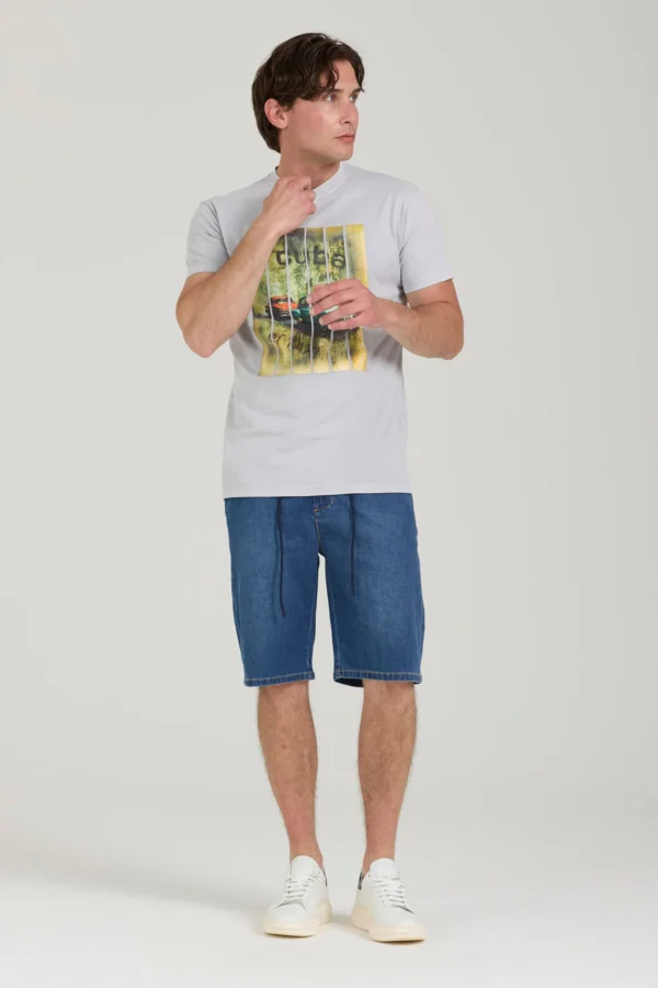 CIRO CORTO DENIM CON COULISSE LAV.SCURO 7OZ – UK04012