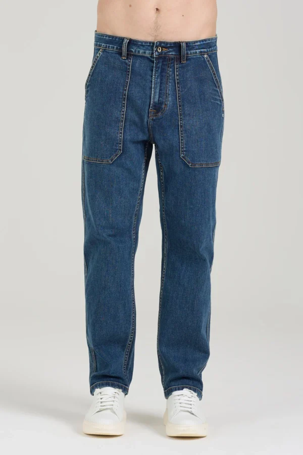 FATIC CARGO DENIM LAV.SCURO 10,5OZ – UK04108