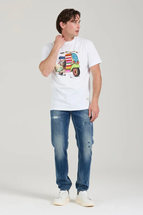 TOM DENIM LOW CROTCH CON ROTTURE LAV.MEDIO-CHIARO  – UK04110