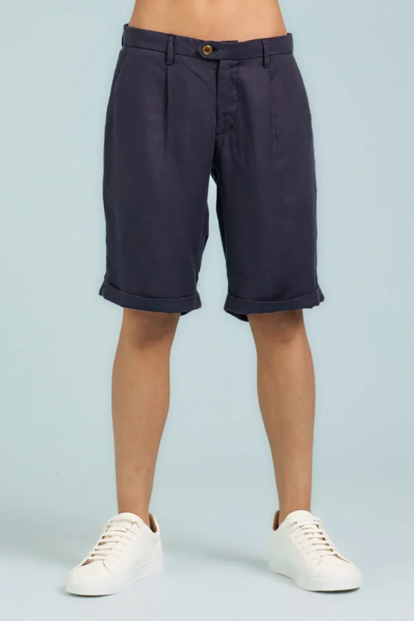 CHINO CORTO IN LINO TENCEL – UK04116