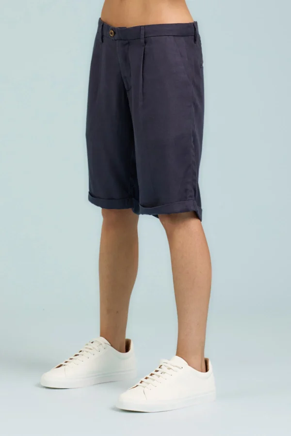 CHINO CORTO IN LINO TENCEL – UK04116