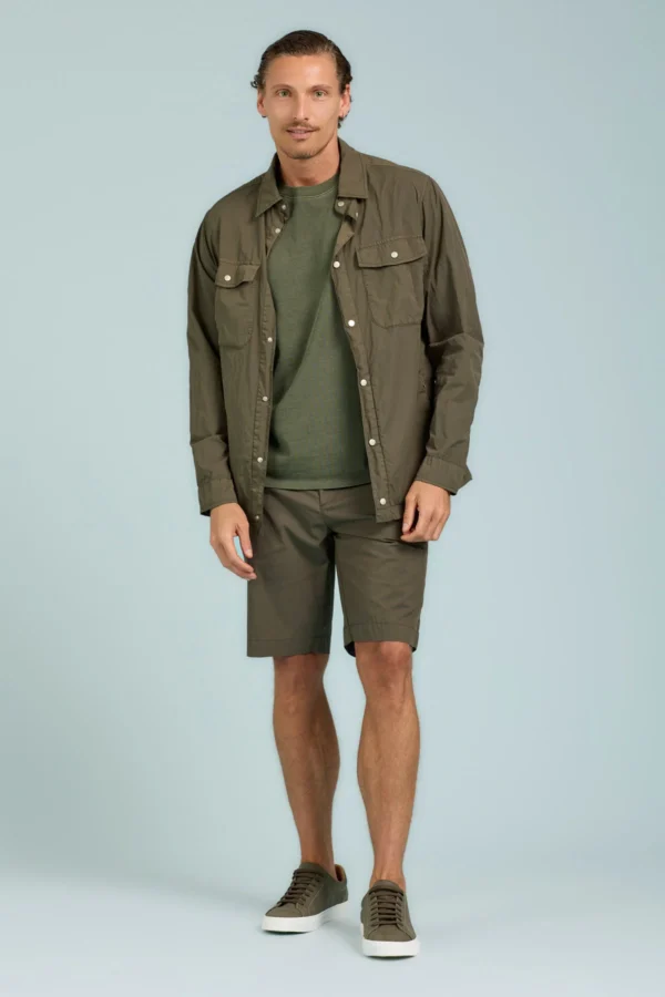 CHINO BERMUDA MOLLA DIETRO NYLON COTONE – UK04119