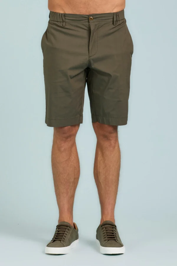 CHINO BERMUDA MOLLA DIETRO NYLON COTONE – UK04119