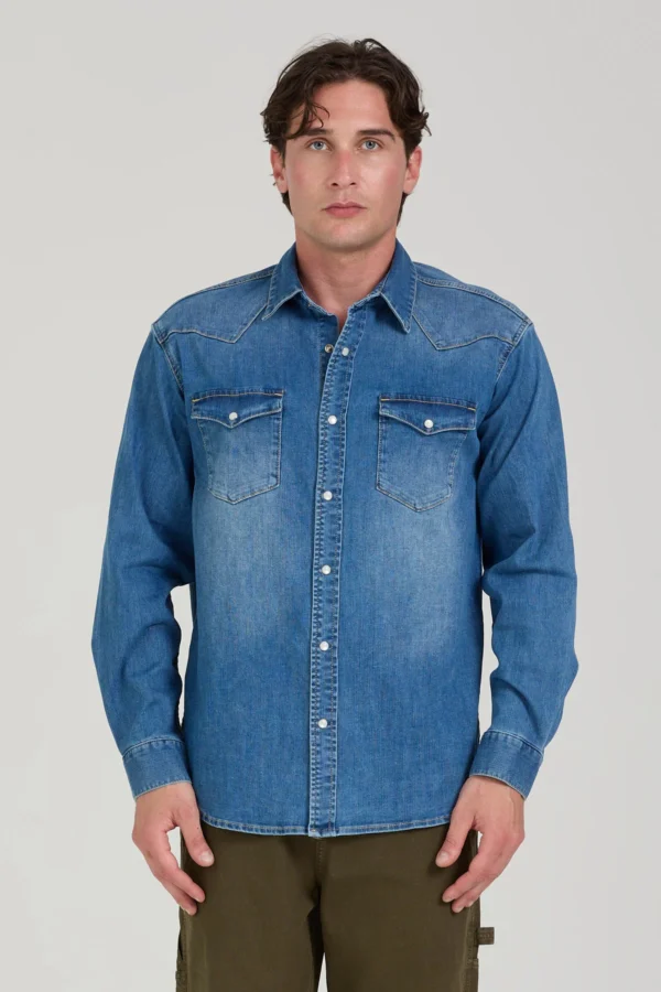 CAMICIA BUD LAV.MEDIO SCURO 6,5OZ – UK04201