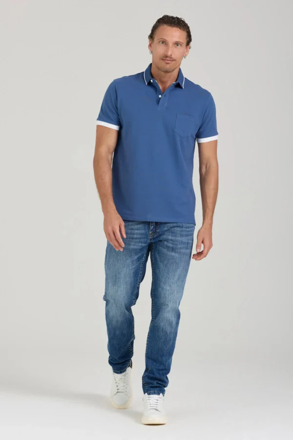 POLO CON CONTRASTO E TASCHINO – UK04611