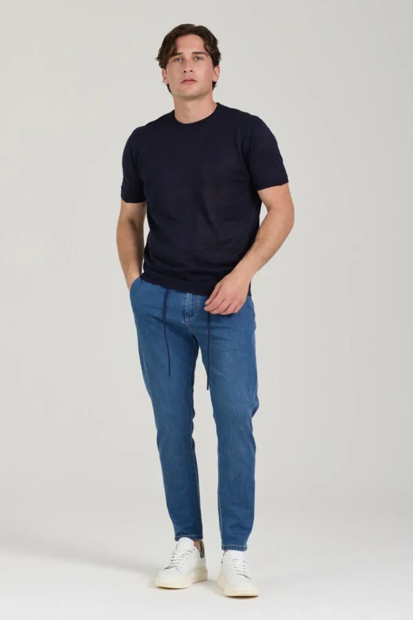 GIROCOLLO MC IN LINO – UK04631