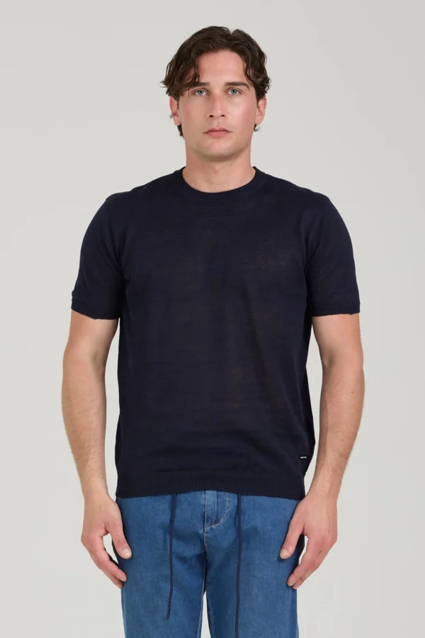 GIROCOLLO MC IN LINO – UK04631