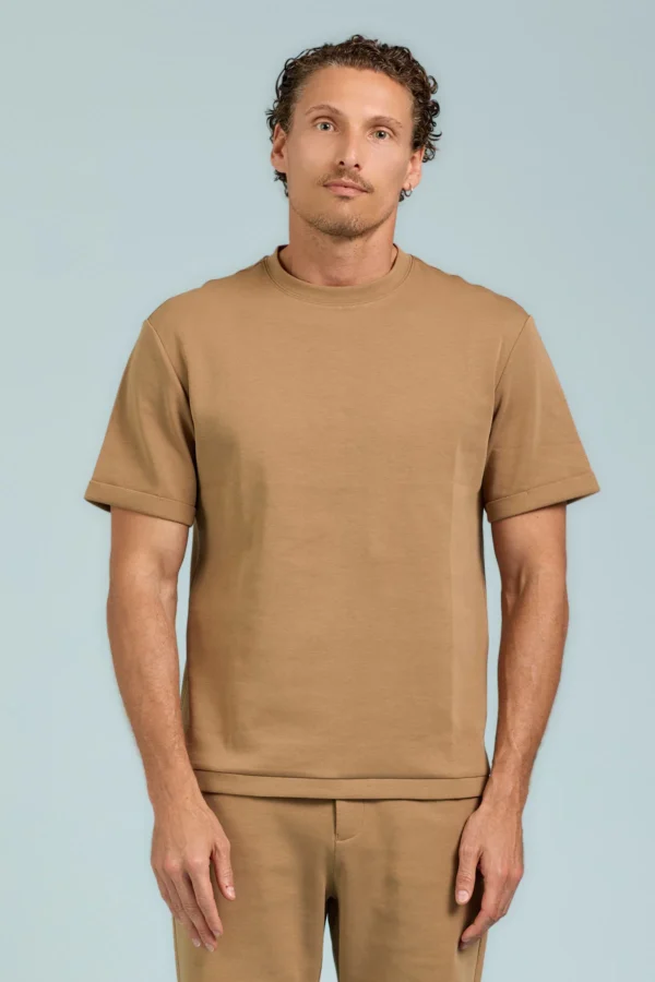 T-SHIRT CON CUCITURA FONDO IN MODAL – UK04644