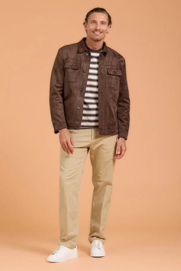 GIACCA SUEDE QUATTRO TASCHE – UK05211