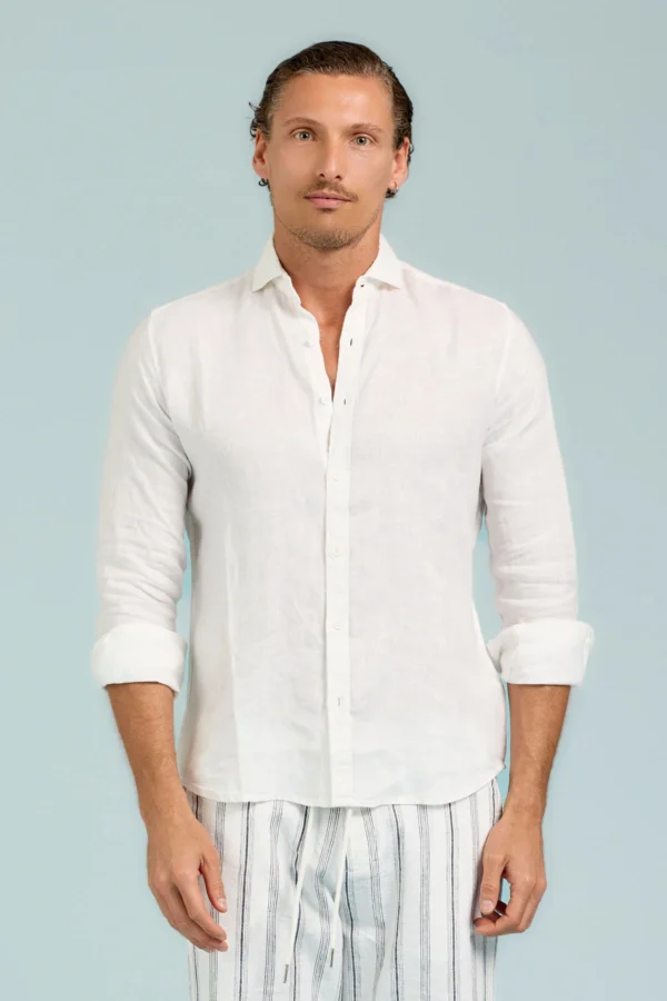 CAMICIA LINO COREANA – UK05604