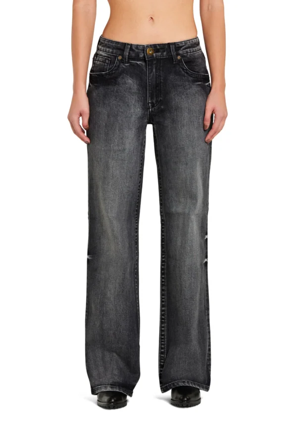 SENDAI DENIM WIDE LEG LAV.BLACK – DT03232