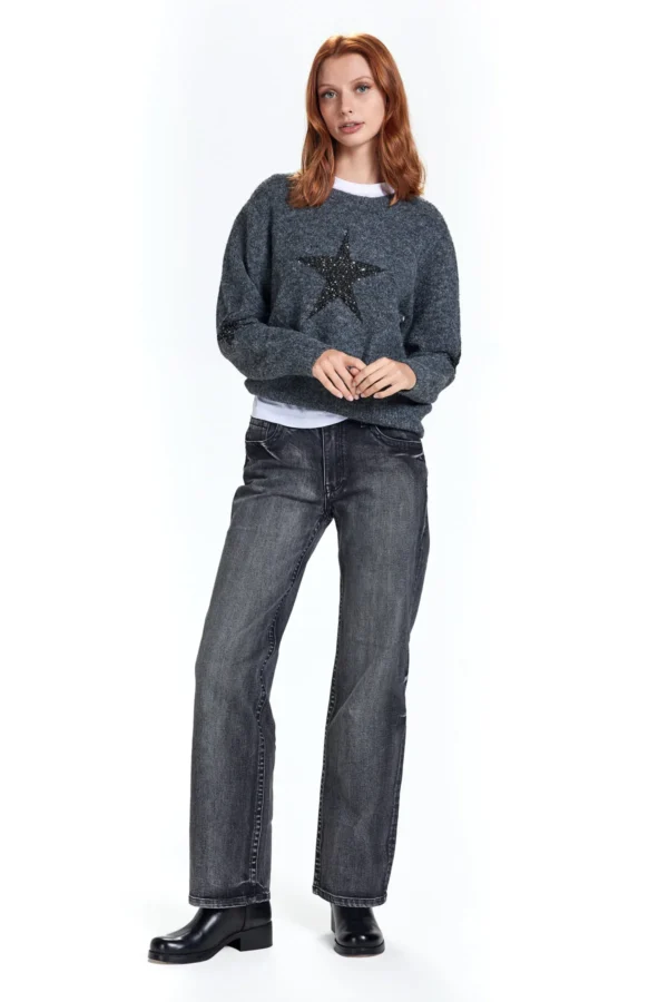 SENDAI DENIM WIDE LEG LAV.BLACK – DT03232