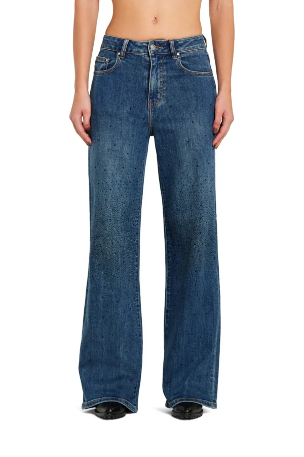 ELISA DENIM WIDE LEG CON APPL.GINOCCHIO – DT03703