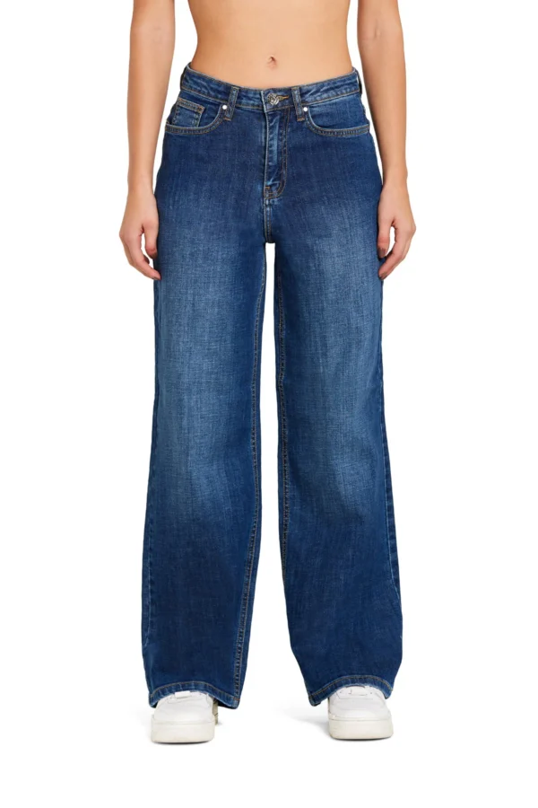ELISA DENIM WIDE LEG LAV.MEDIO/SCURO – DT04100