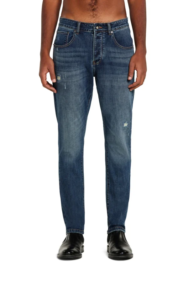 TOM DENIM LOW CROTCH LAV. SCURO CON ROTTURE – UT05102