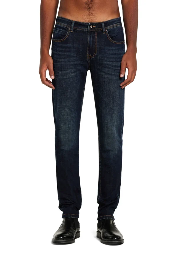 ADAM DENIM SLIM LAV. SCURO TRAMA TINTA – UT05104