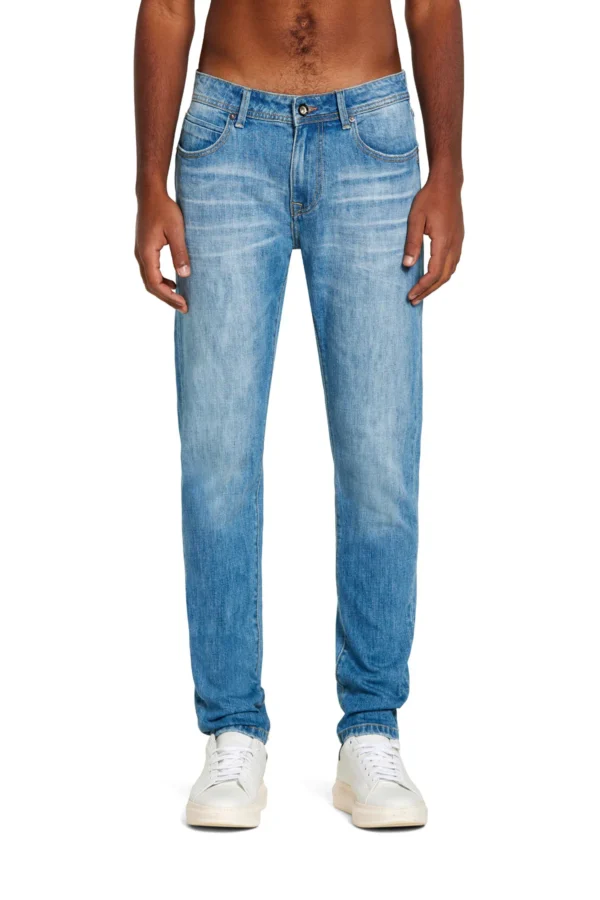 ADAM DENIM SLIM LAV. CHIARO BAFFI 3D – UT05107
