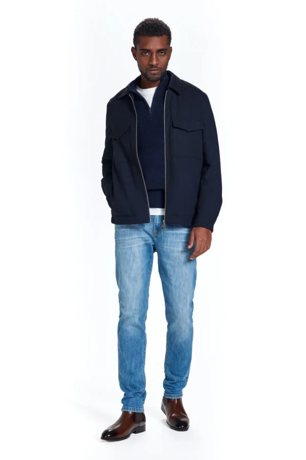 ADAM DENIM SLIM LAV. CHIARO BAFFI 3D – UT05107