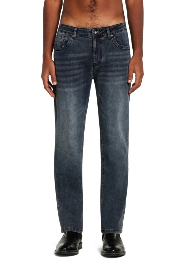 NARDY DENIM SLIM IN FELPA LAV. BLUE BLACK – UT05109